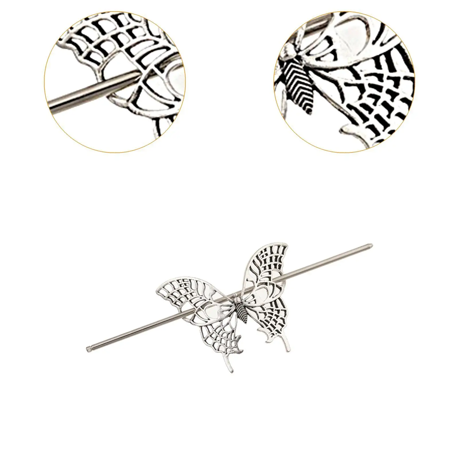 Hohle Schmetterlings-Haarnadel, feine Handwerkskunst, chinesische Mode, Geschenk, Schmuck, mittelalterliches Retro-Design, Haar-Accessoire für Frauen, Haarspange