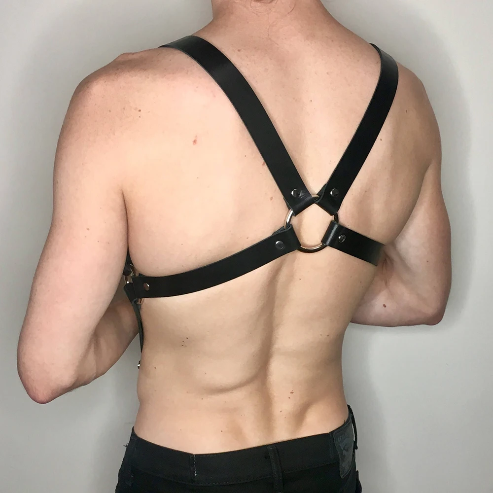 Bondage Harness Man Sword Belt Gothic Chest Lingerie Leather Vest Body Harness Sexy Bdsm Gay Strap Erotic Accessories