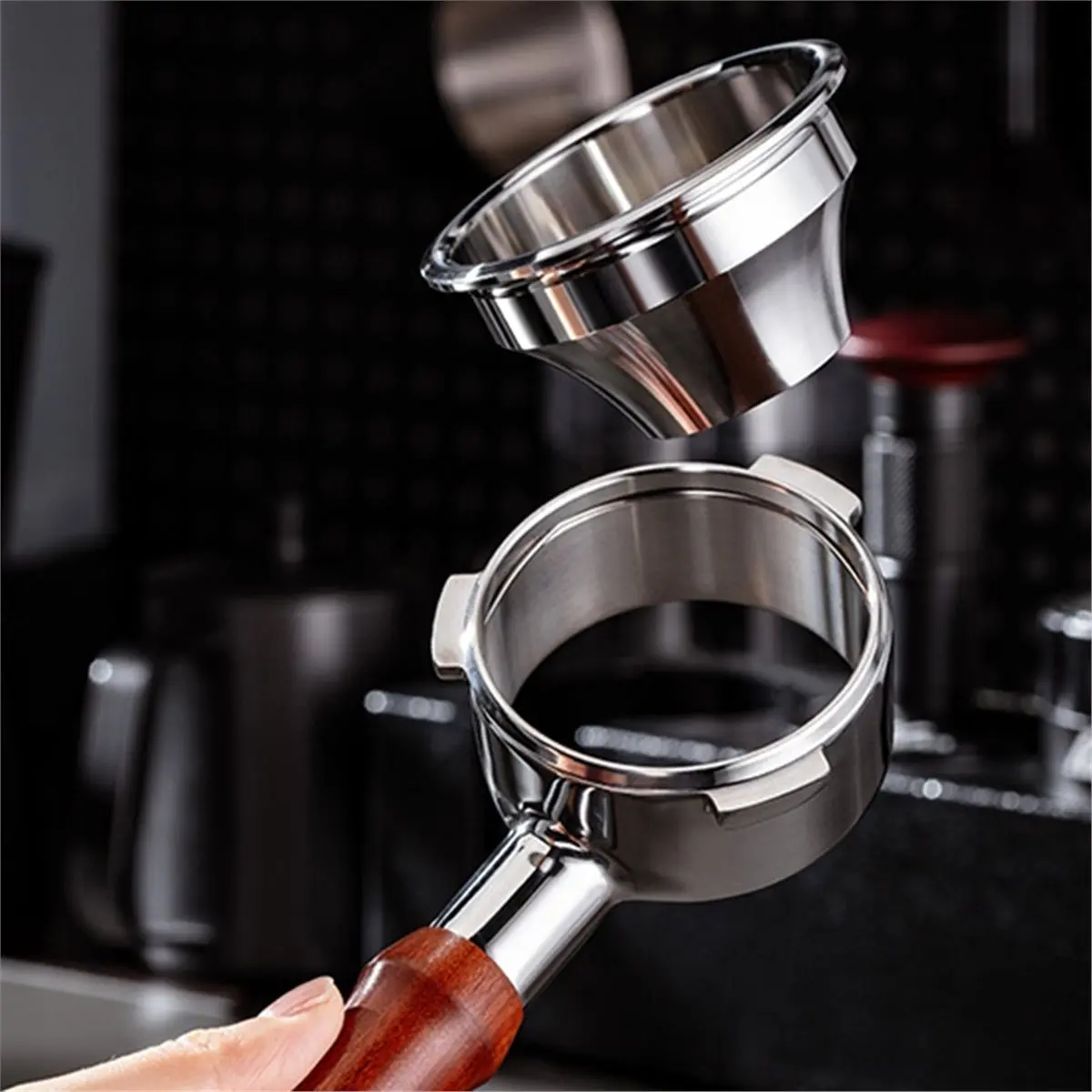 

Фильтр-корзина для эспрессо из нержавеющей стали 58 мм, под давлением, для портафильтра