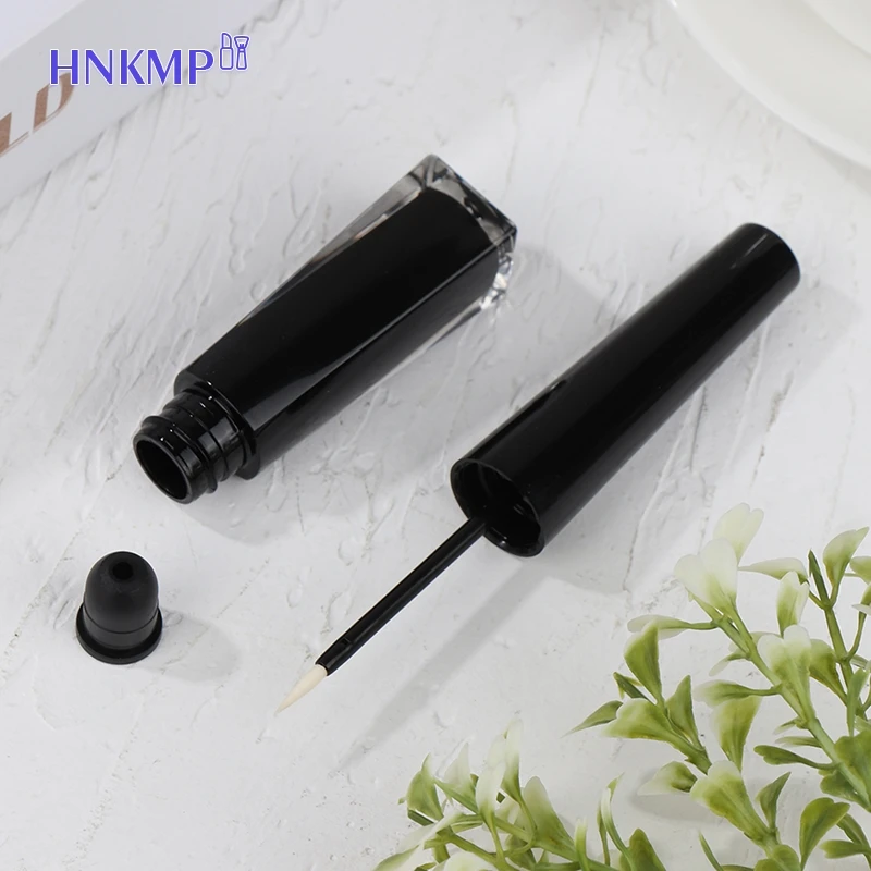 1Pc 3ml Empty Eyeliner Tubes Bottles Black Containers Eyeliner Tube Eyelash Growth Liquid Tubes Makeup Tools