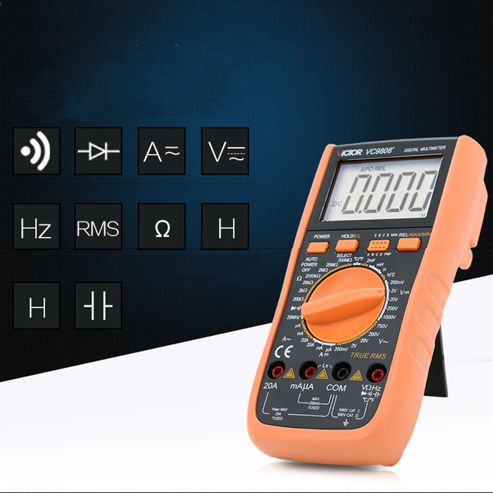 High Precision Multimeter VC9806/VC9808 Multifunctional