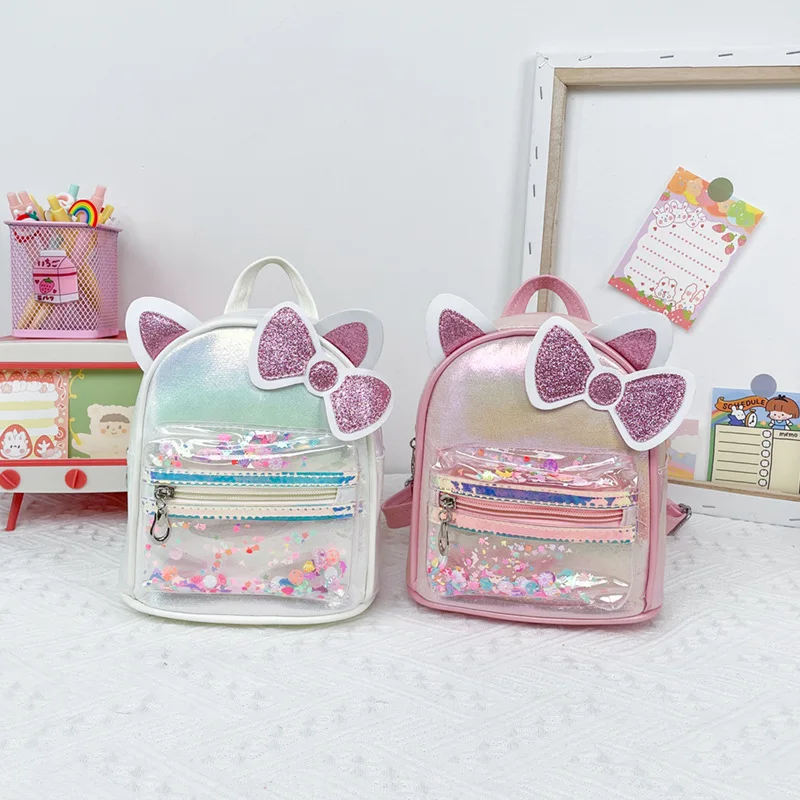 

Cartoon Backpack Bow Cute Backpacks Cat Ears Small Backpack Trend School Bags Class Bag for Girl Kids Backpacks for Boy Рюкзак