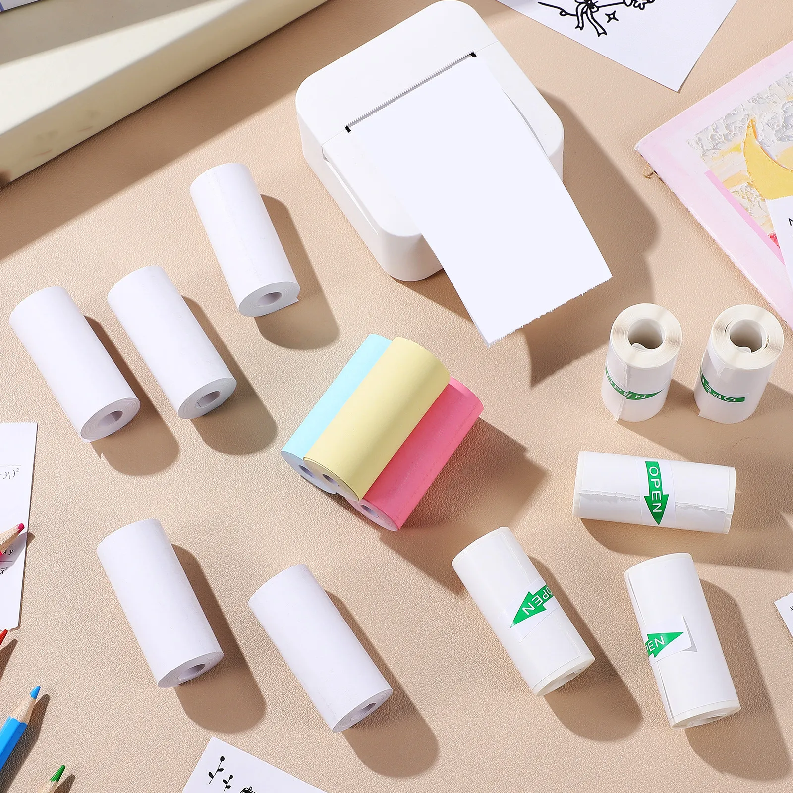 13-rolos-de-papel-termico-mini-para-impressora-adesivos-de-etiqueta-para-recibos-e-fotos-imprimiveis-para-impressoras-portateis