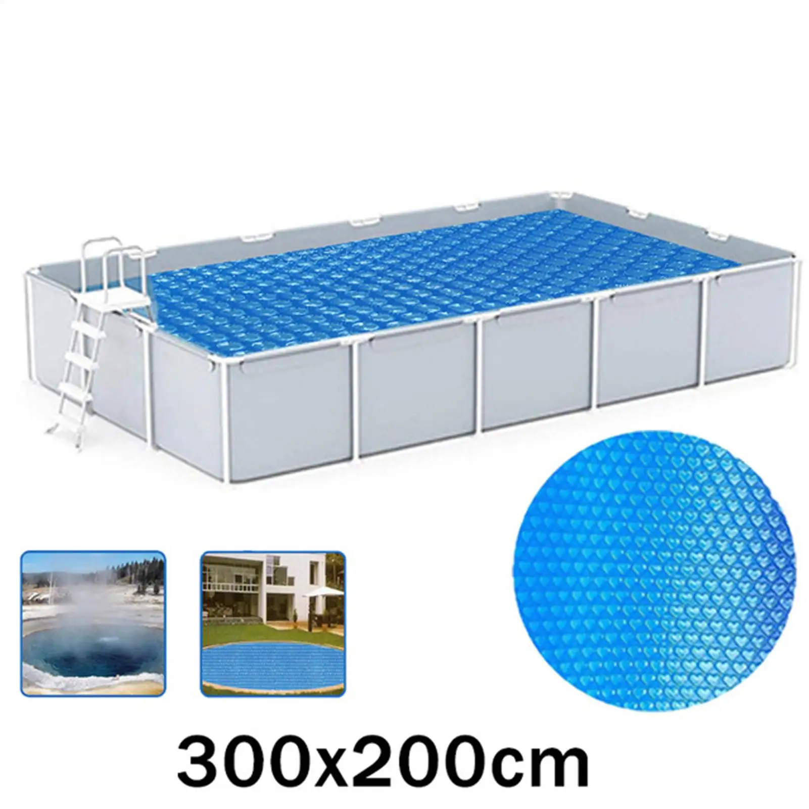 1pc Swimming Pool Cover Protector Swimming Pools Cover Heat Insulation Dustproof For Home Yard Garden Summer Backyard Outdoor