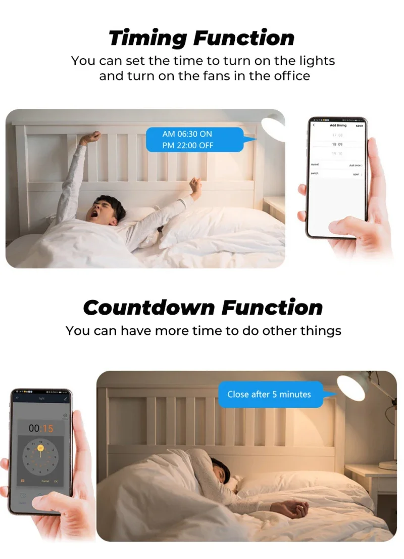 16A Tuya Smart WiFi Switch 2-way/2 Gang Control Switch Mini Breaker Smart Life Control Support Alexa Google Home Yandex Alice