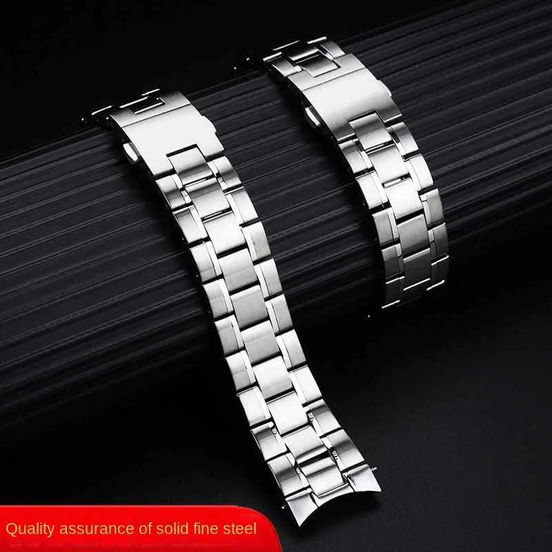 High quality Stainless steel watch strap men's steel wristband For TAG Heuer arc mouth Carlisla series metal watchband accessori