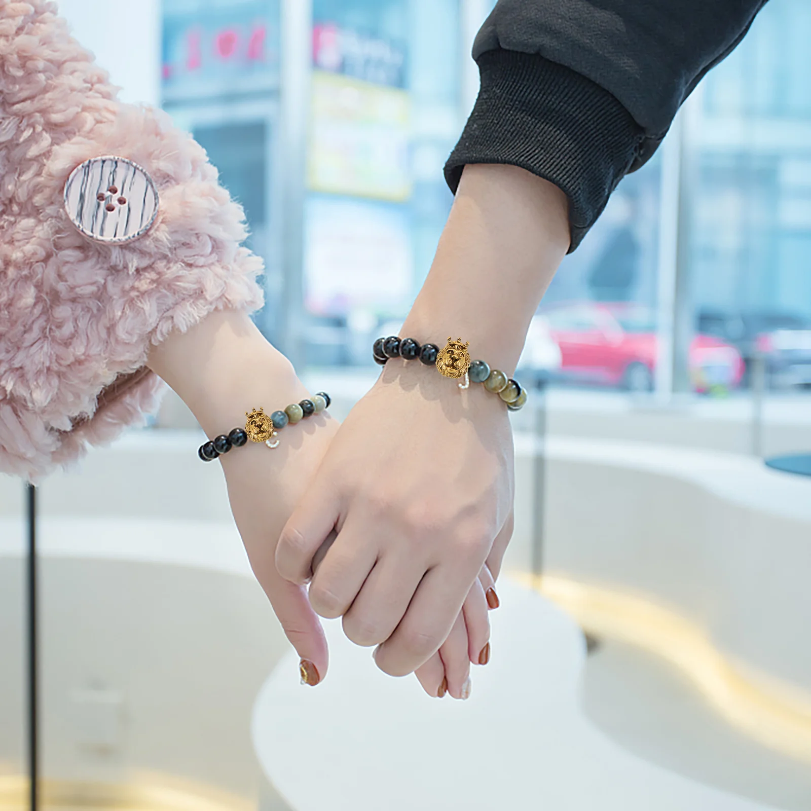 10Pcs Safe Lightweight Lion Head Beads DIY Jewelry Spacer Accessory Necklace Bracelet Earring Hair Ties Decoration Supplies