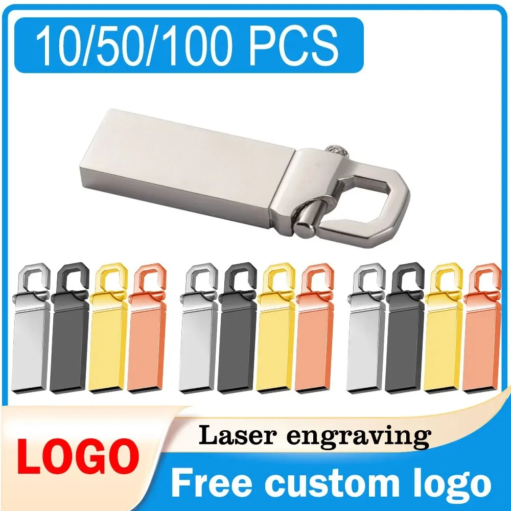 

10/50/100 шт., флэш-накопитель с бесплатным логотипом, 1 ГБ, 2 ГБ, 16 ГБ, 32 ГБ, 64 ГБ, высокоскоростной USB-накопитель 2,0, флэш-накопитель, флэш-накопитель