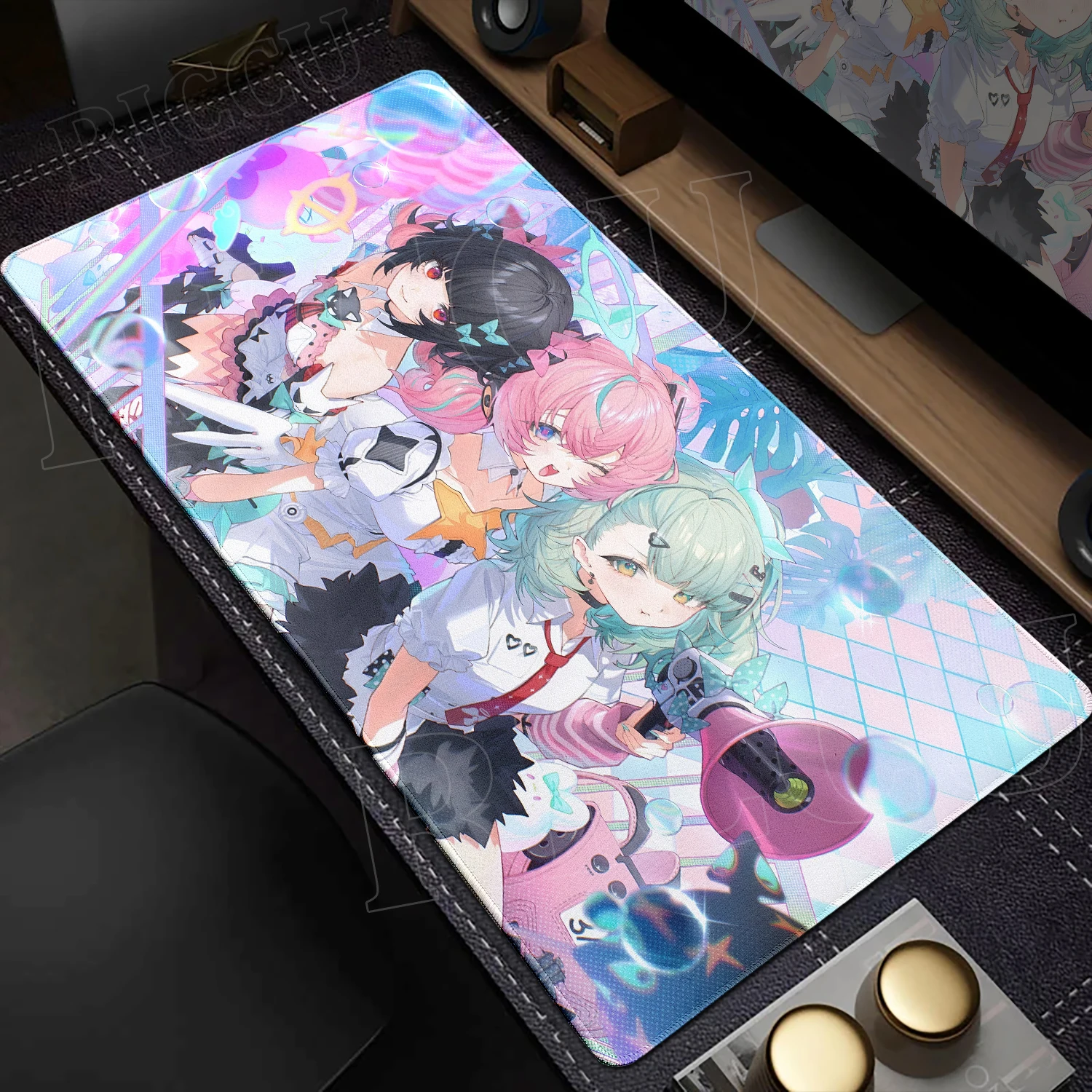Zenless Zone Zero Aria Chinatsu Nangong Yu Mouse Pad Large Delusional Angels Anime Girl ZZZ Mousepad Office Keyboard PC Desk Mat