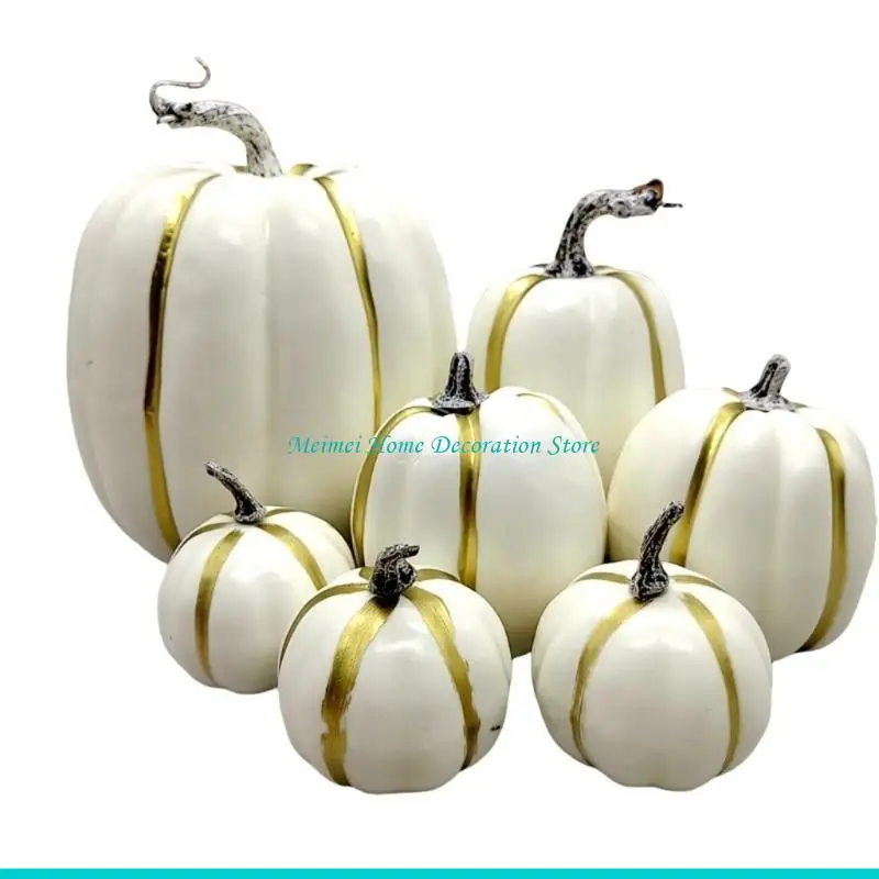 H7BF Dumpkin Foam Decors Halloween Halloween Pumpkin Ornamt