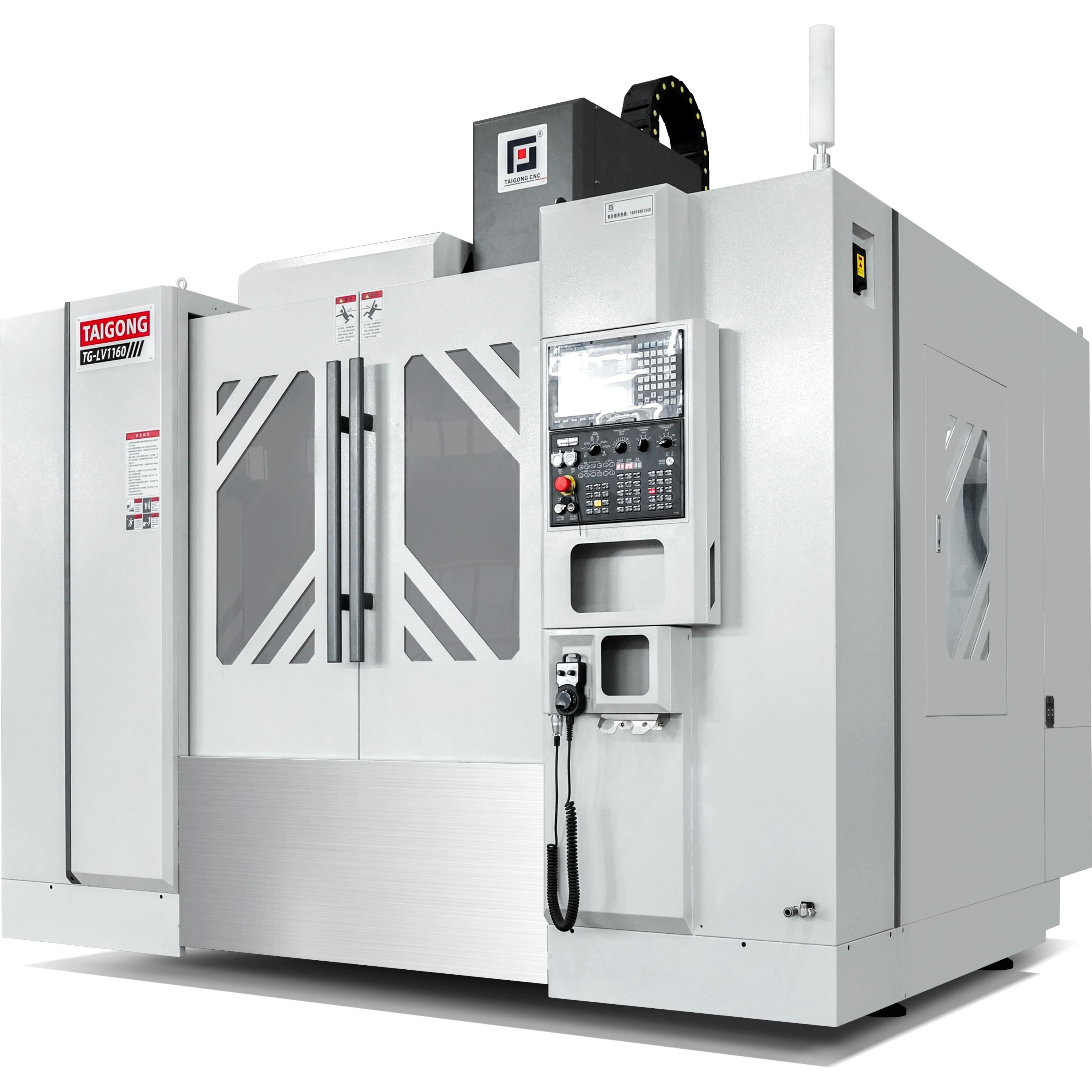 Centro de mecanizado de control numérico multieje OEM TG-LV1160 de fabricación profesional, precisión de posicionamiento 0,008 números verticales