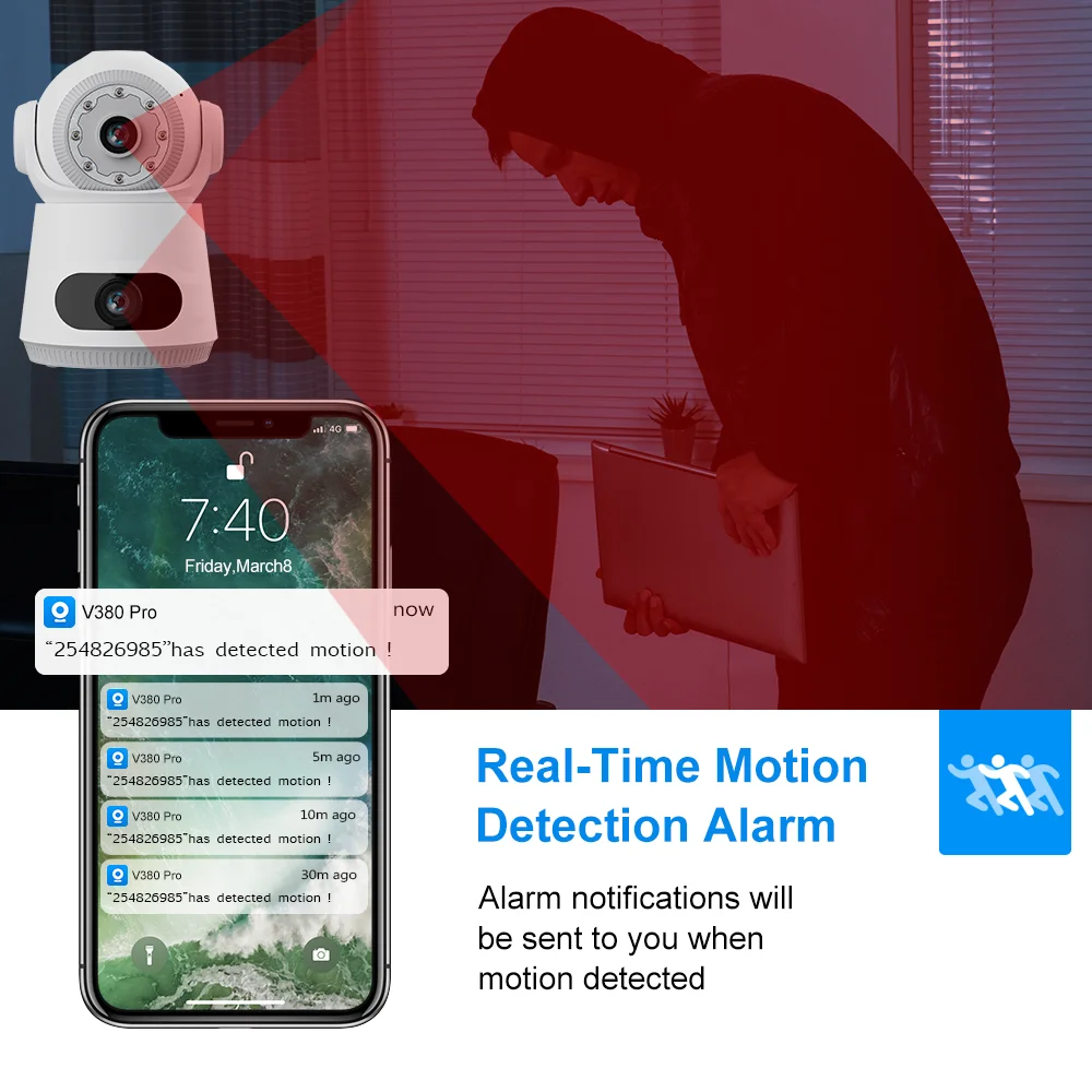 4K 8MP PTZ WIFI Camera Dual Lens Dual Screen IP Camera indoor 8MP HD Auto Tracking Security Protection CCTV Surveillance