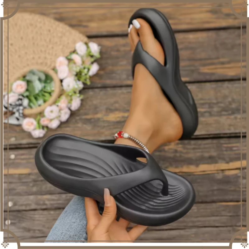 NEW Stylish EVA Flip-Flops Summer Versatile Women's Sandals Fashion Comfortable Anti-Slip Anti-Odor Casual Beach Shoes for Woman