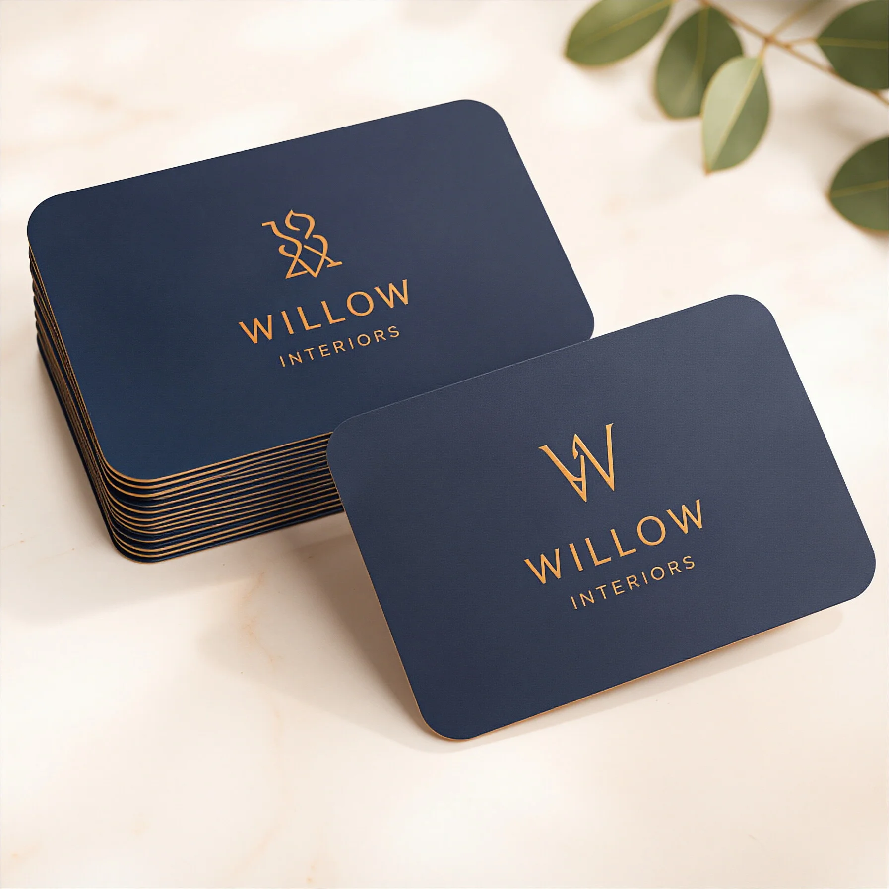 Custom Rounded Corner Business Cards Double Sided Printing Small Batch Personal Logo Visiting Name Cards Wholesale