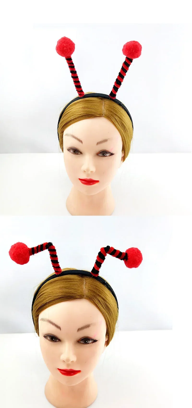 Adulti Bambini Peluche Cartoon Ape Antenne Fascia Soffice Pompon Palla Festa di Compleanno Costume Cosplay Natale Halloween