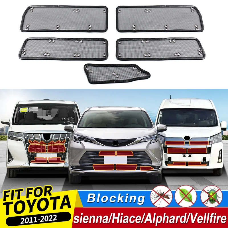 2011-2022 For Toyota Sienna XL30 XL40 Alphard Vellfire 30 series Hiace Intake Grille Insect-Proof Accessories，Upgraded，External