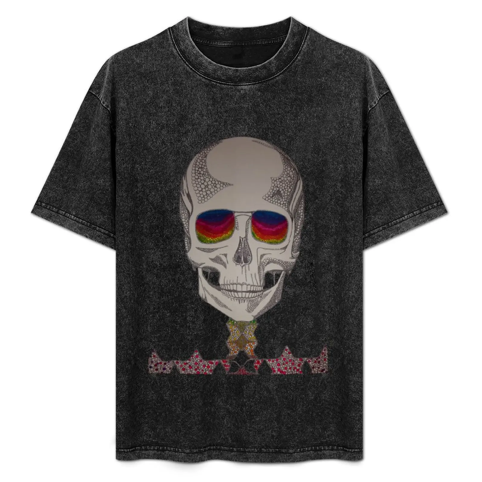 Camiseta Skull Star, Happy Skull, Totenkopf, camiseta con panel de malla transpirable