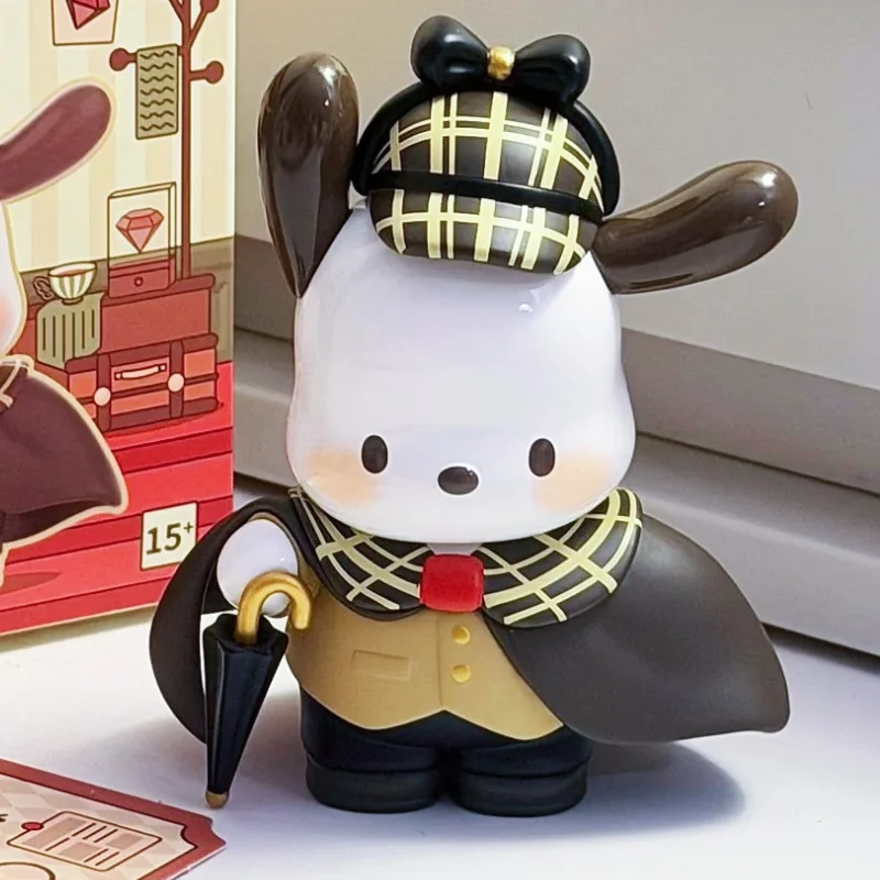 In Stock Sanrio Pochacco Diamond Detective Series Blind Box Tide Play Desktop Ornament Peripheral Figure Toy Lovely kawaii Gift view 5