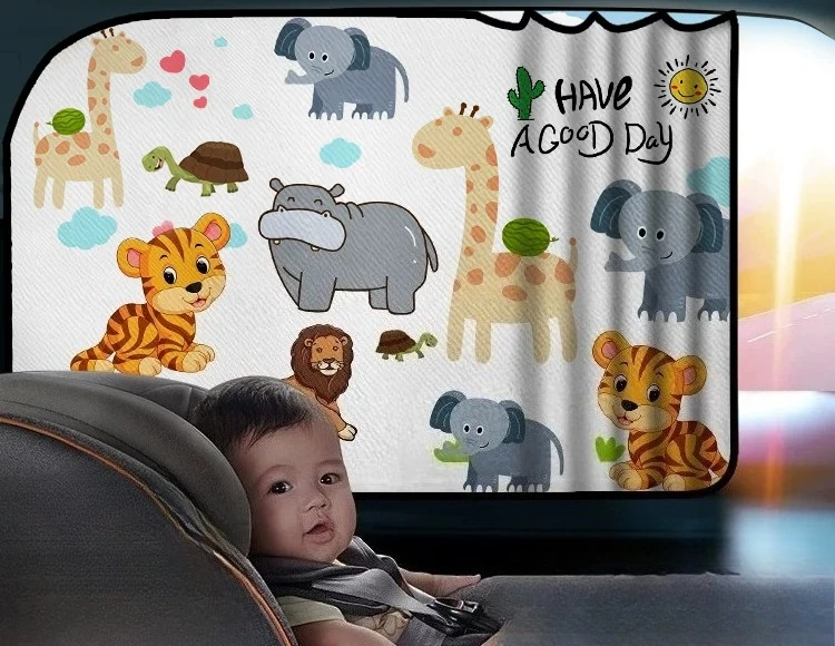 

Car curtains, windows, sunshade, track type, , children in the car, baby, side window, sunscreen,
