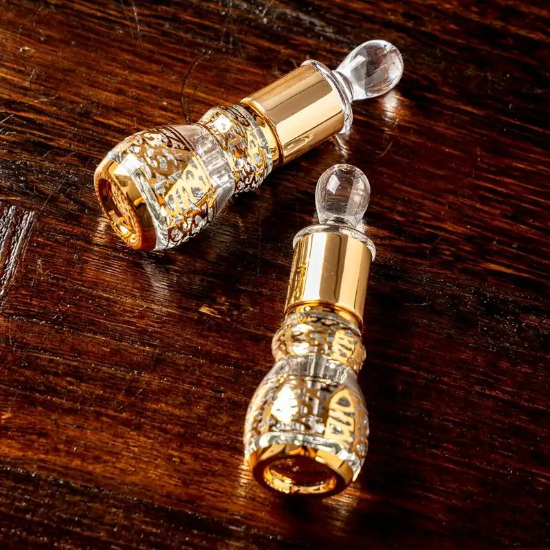 12ml Kürbisförmige Vergoldete Rollerflasche Nachfüllbares Parfümöl-Fläschchen für Aromatherapie DIY-Anwendung – Detail 5