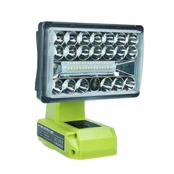 Per Ryobi 35W 2000LM lampada da lavoro portatile a Led 14.4-18V Max batteria agli ioni di litio torcia portatile lampada da campeggio lampada da inondazione di emergenza