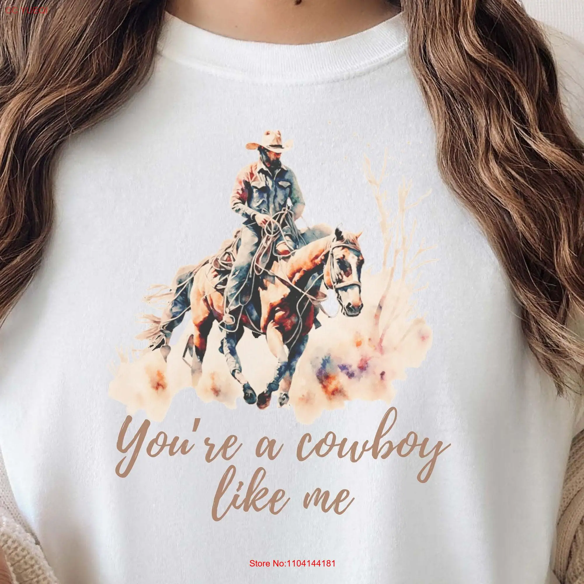 Cowboy Comfort Colors Like Me Sweater Music T Shirt Western Trendy Wild West Aesthetic Size Plus Too