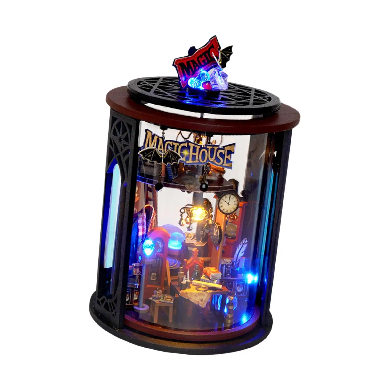 

DIY Miniature Dollhouse Kit Home Decor Wooden Accessories 3D Puzzle Handmade for Adults Girls Boys Children Toddler Kids