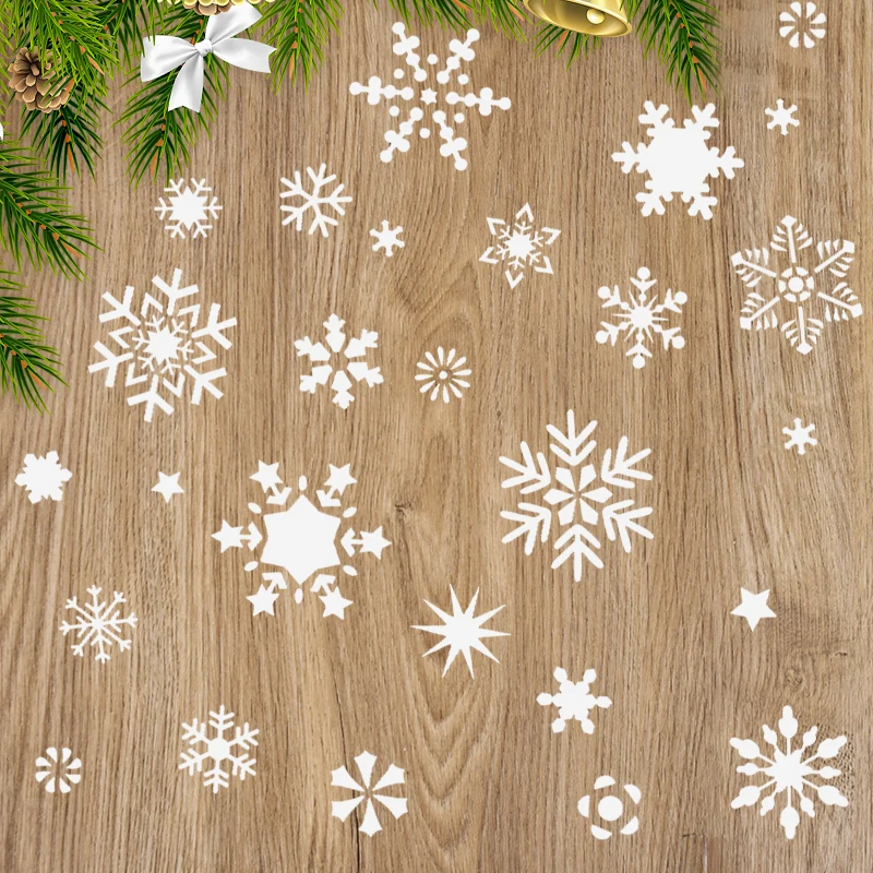 Christmas Winter Snowflakes DIY Layering Template Xmas Stencil Scrapbooking Stamps Album Decorative Embossing Paper Cards