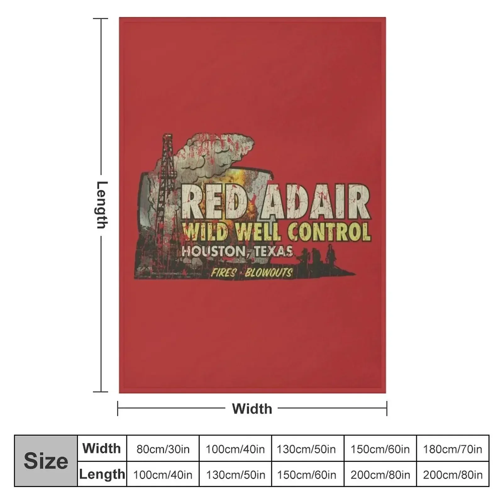 Red Adair Wild Well Control 1959 Throw Blanket Decorative Sofa for sofa Luxury Brand Bed Blankets