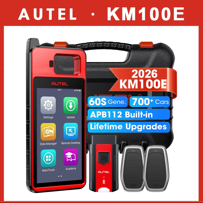 Autel MaxiIM KM100E outil d'immobilisation de programmation de porte-clés 2 pièces Autel IKEY pour la génération de clés des années 60 OBD IMMO apprentissage de la clé sur 99% de voiture