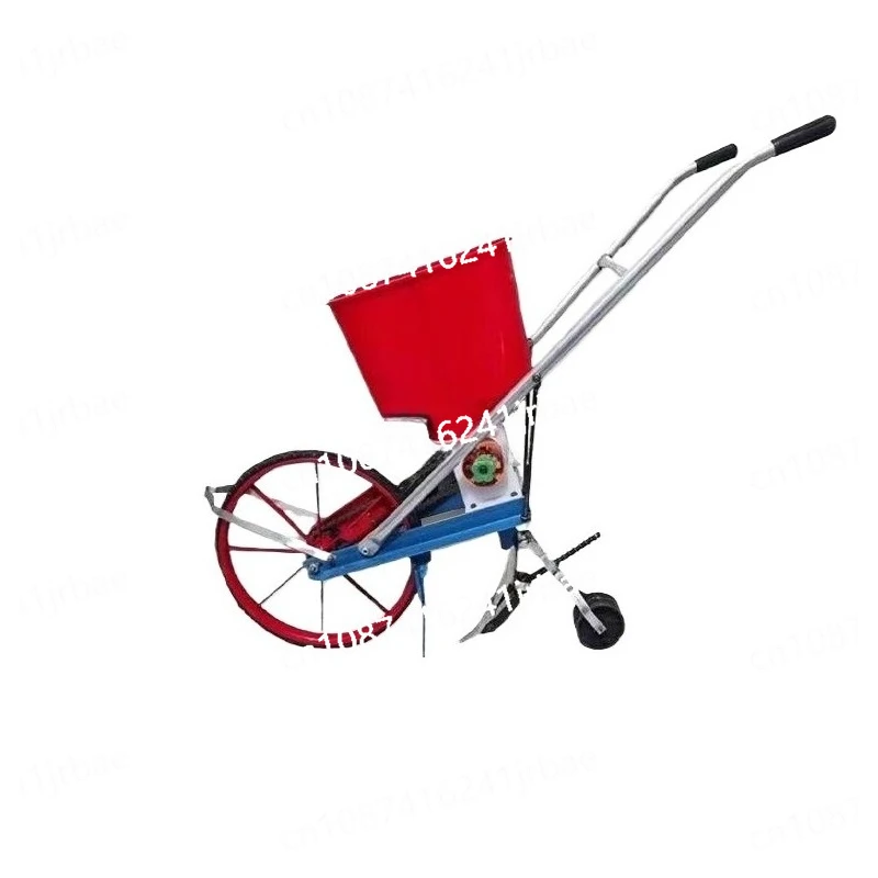 

Multifunctional hand-push seeder Soybean peanut corn fertilization Top dressing sowing grain machine..