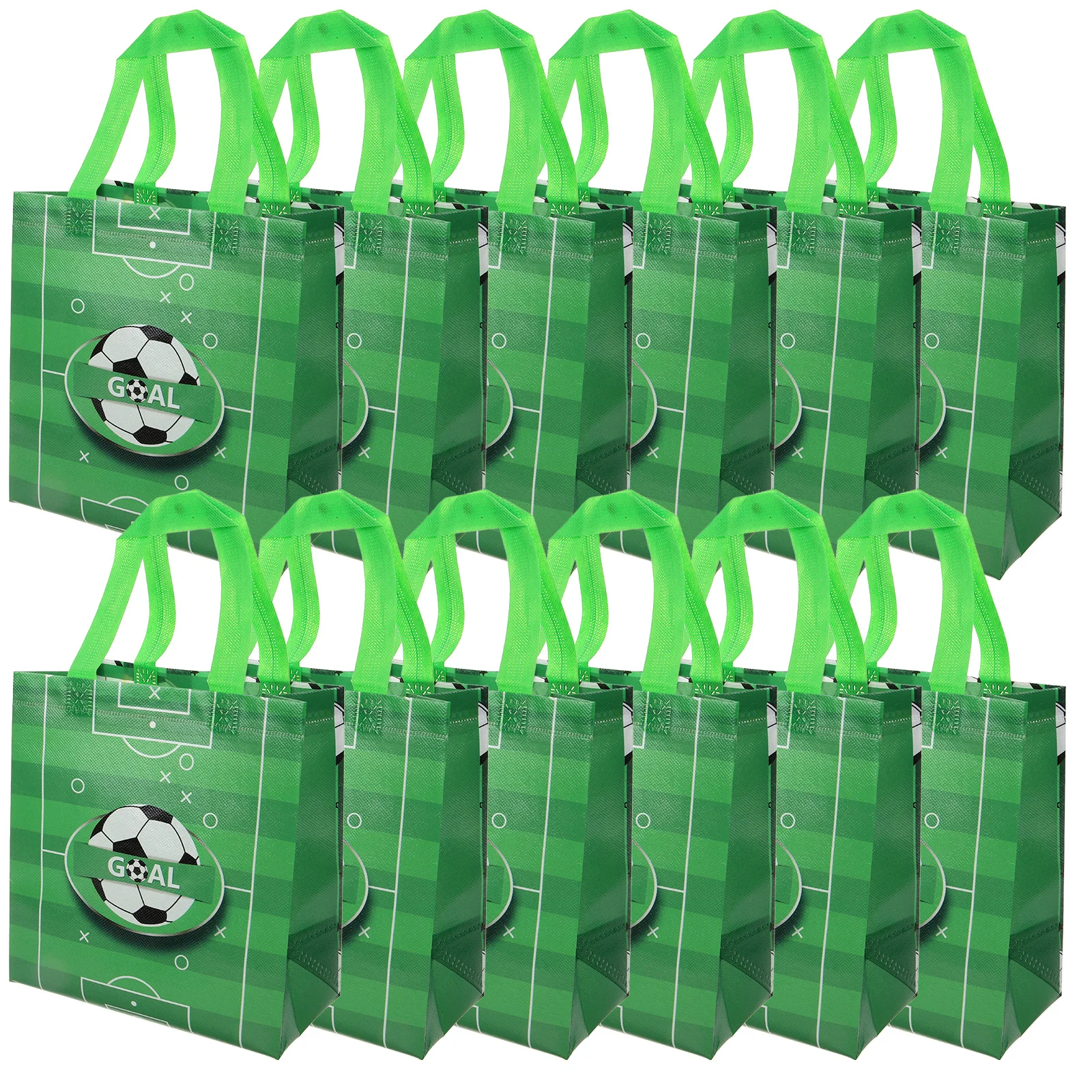 

12 Pcs Soccer Non-woven Medium Party Shopping Storage Non-Woven Fabrics Storage Bags Bags for Presents Wrapping Treats
