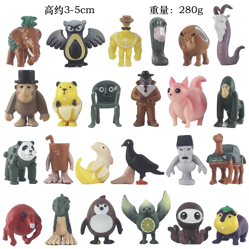 24pcs/Set Tung tung tung Sahur Figuras  V1 V2 V3 Serise PVC Italian Brainrot Tun Tung Tung Sahur Action Figures Toys image 3