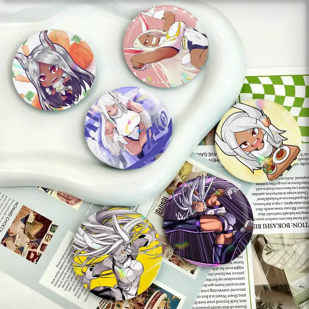 

Rumi U-Usagiyama M-Mirko Badges 25 32 44 58 75 mm Round Fans Collect Friends Gifts Brooch Souvenir