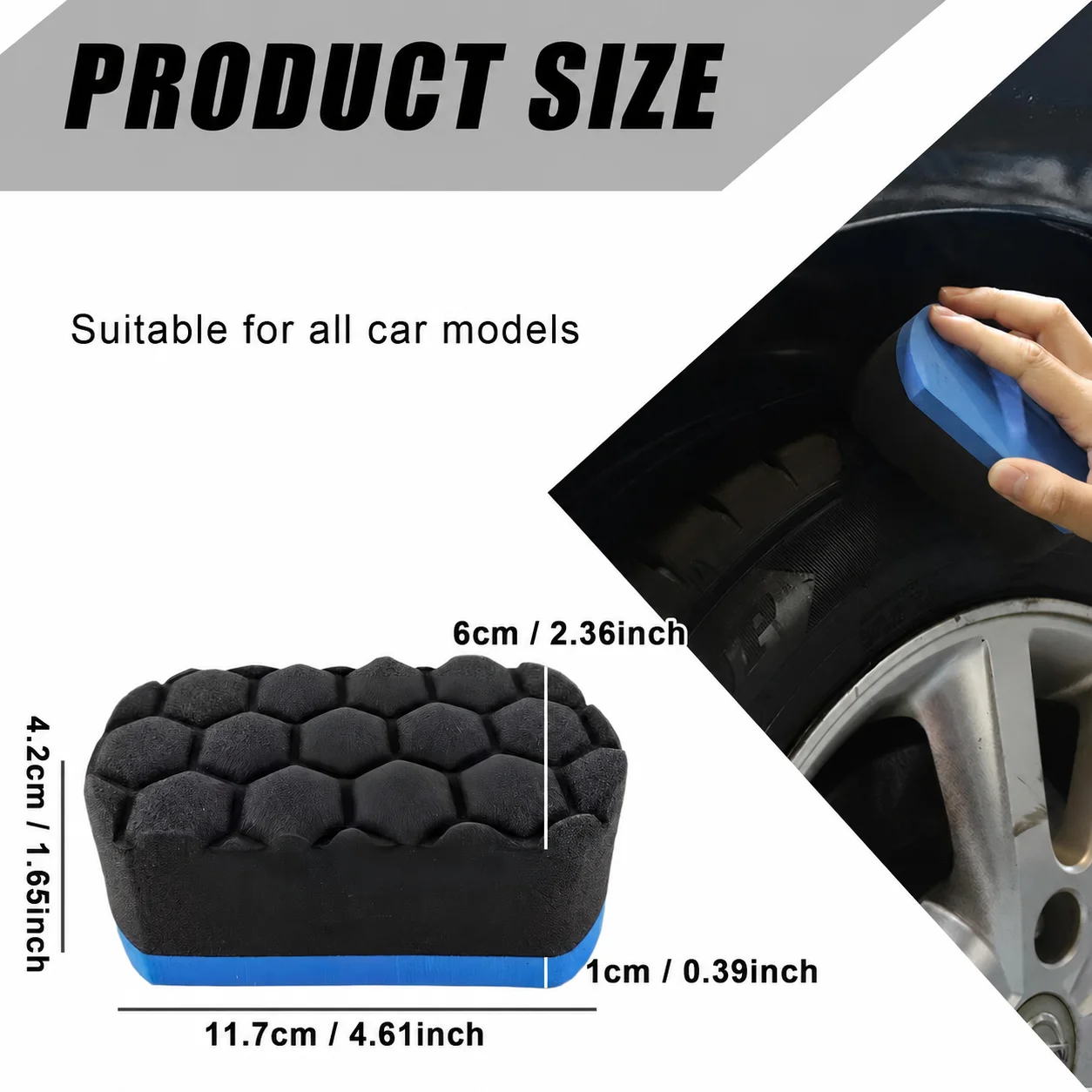 Car Wash Sponge High Density Large Water Absorption Cleaning Foam Pad for Auto Detailing Polishing Waxing Car Care Accessories