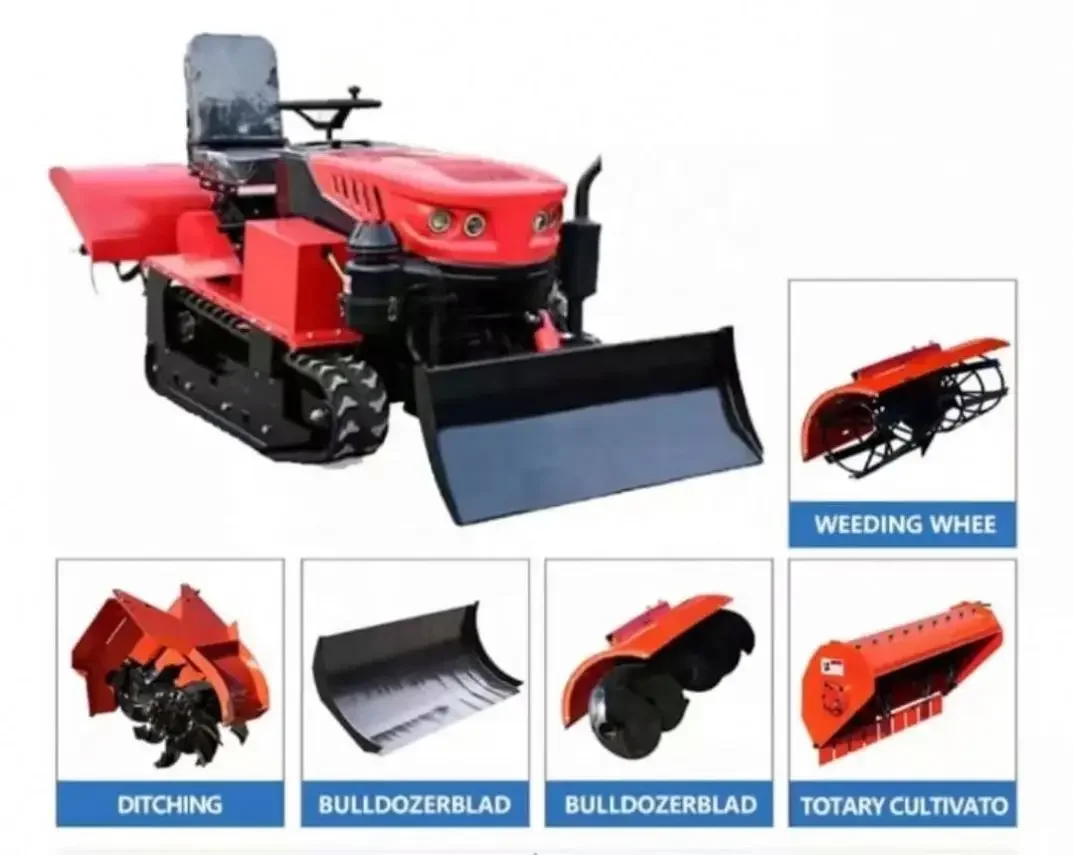 Chinese Manufacturer's Direct Sales Of Efficient Farm Track Tillage Machines Are Popular In Orchards And Greenhouses