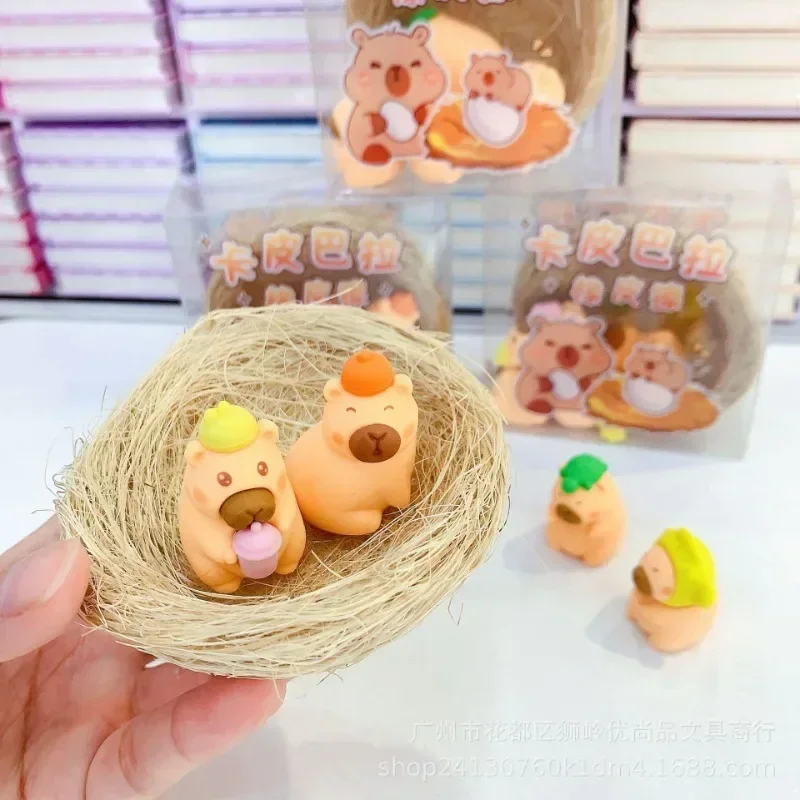 wholesale-18set-lot-kawaii-simulation-bird-nest-capybara-cartoon-eraser-office-correction-supplies-birthday-gift