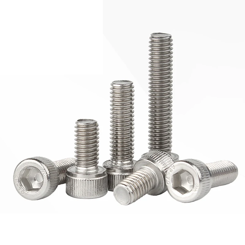 10-100pcs M1.4 M1.6 M2 M3 M4 M5 M6 304 A2-70 Stainless Steel DIN912 Hexagon Hex Socket Cap Allen Head Bolt Screw Length 2-50mm