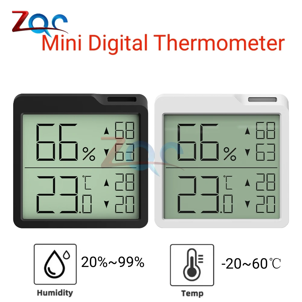 

Mini LCD Digital Room Thermometer Hygrometer Temperature Sensor Humidity Meter Indoor Hygrometer Gauge Weather Station