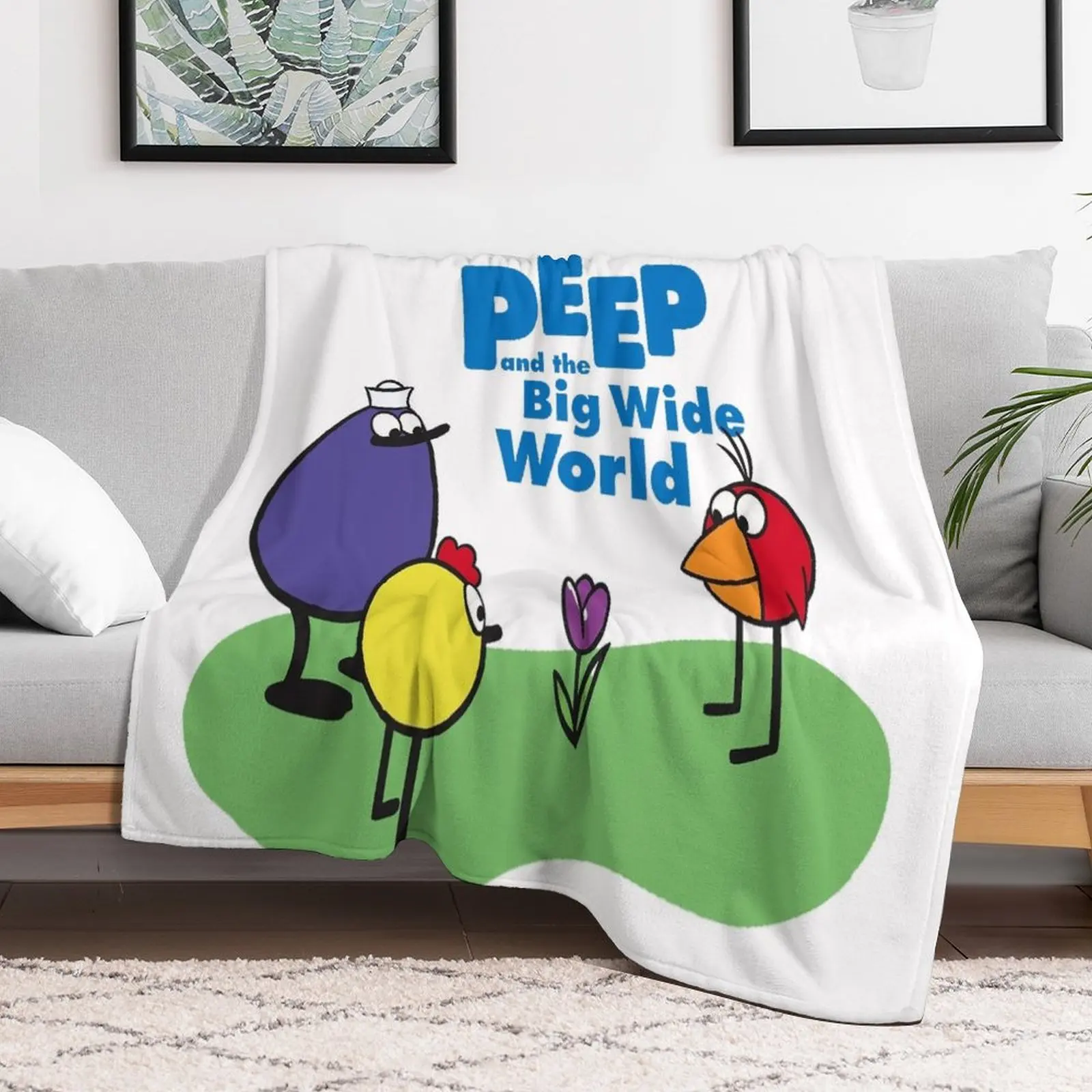 Peep and the Big Wide World 2022 Throw Blanket Flannels Winter beds Blankets