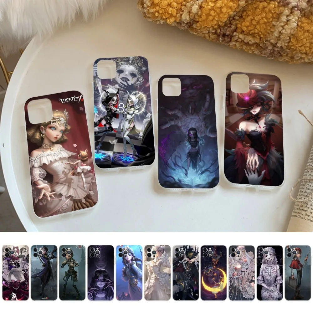 Identity V Phone Case For iPhone 14 11 12 13 Mini Pro XS Max Cover 6 7 8 Plus X XR SE 2020 Funda Shell