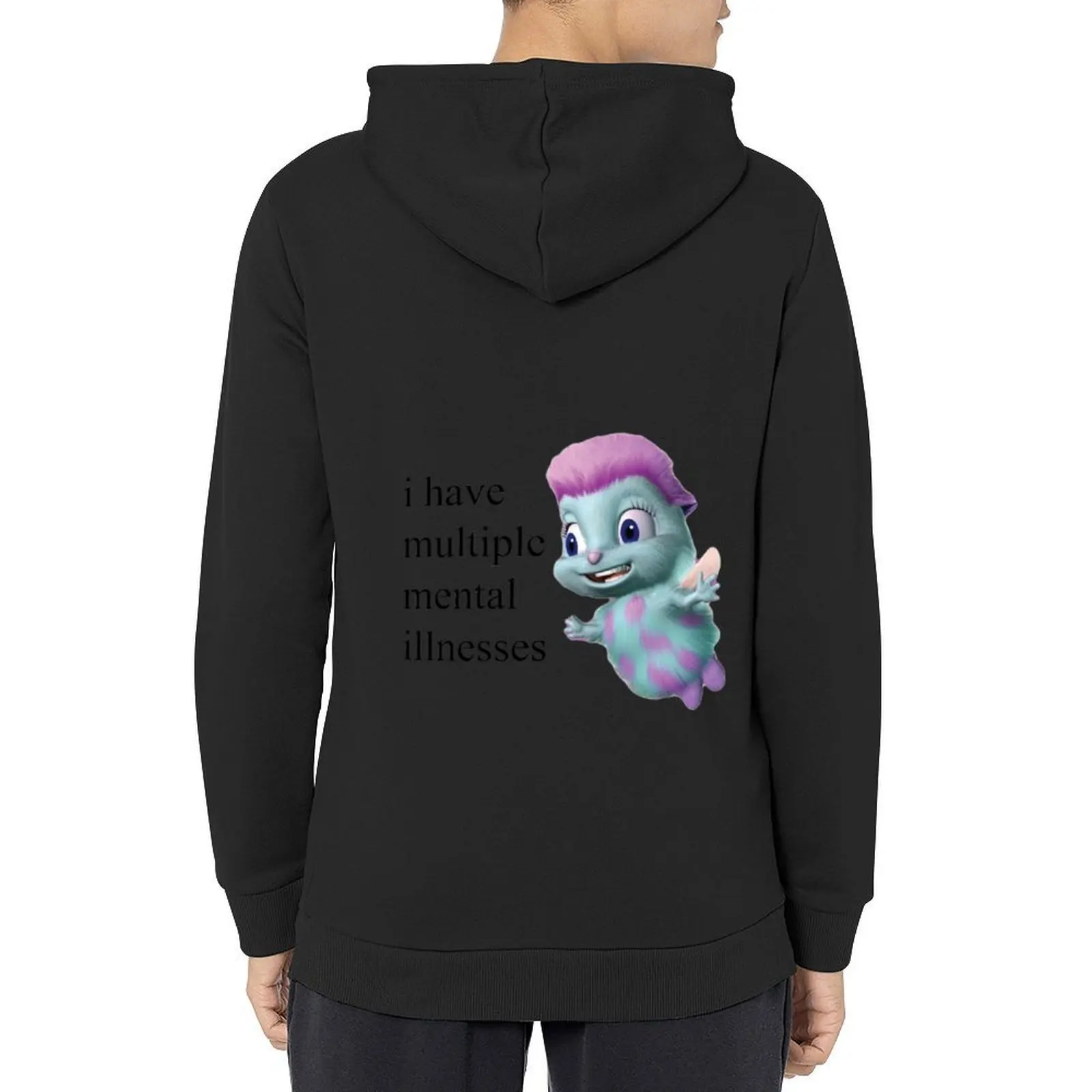 

Bibble Mental Illness Rights Hoodie autumn men's clothing men's winter sweater blouse graphic hoodies