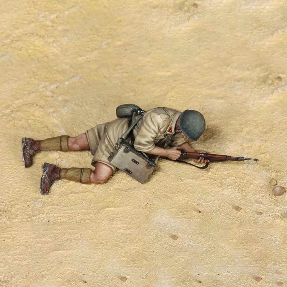 

1/35 resin unpainted model kit, military theme, World War II soldier, unassembled and unpainted GK
