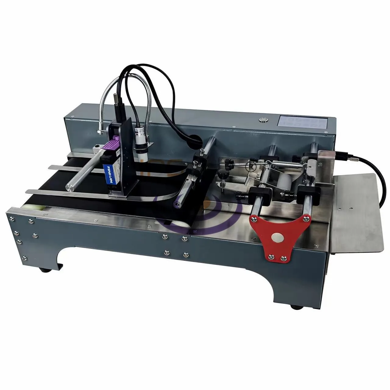 Automatic Paging Machine Feeder With TIJ Inkjet Printer Expiry Date Batch Coding For Plastic Bag Paper Card Pouch