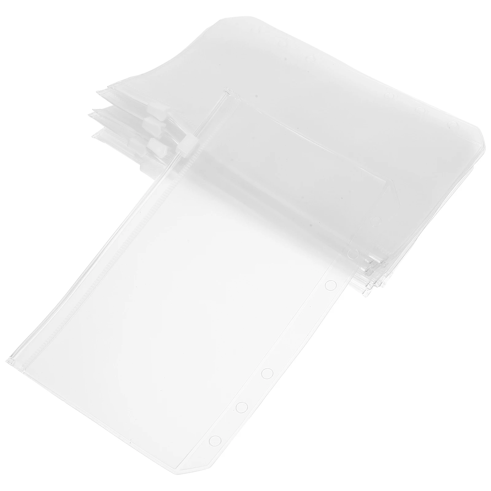 12 pz A6 Tasche per Raccoglitore Cerniera Budget Inserti Multi-Uso Riutilizzabili Raccoglitore Accessori Budget Tasche per Libri Cartella di File Inserti Per