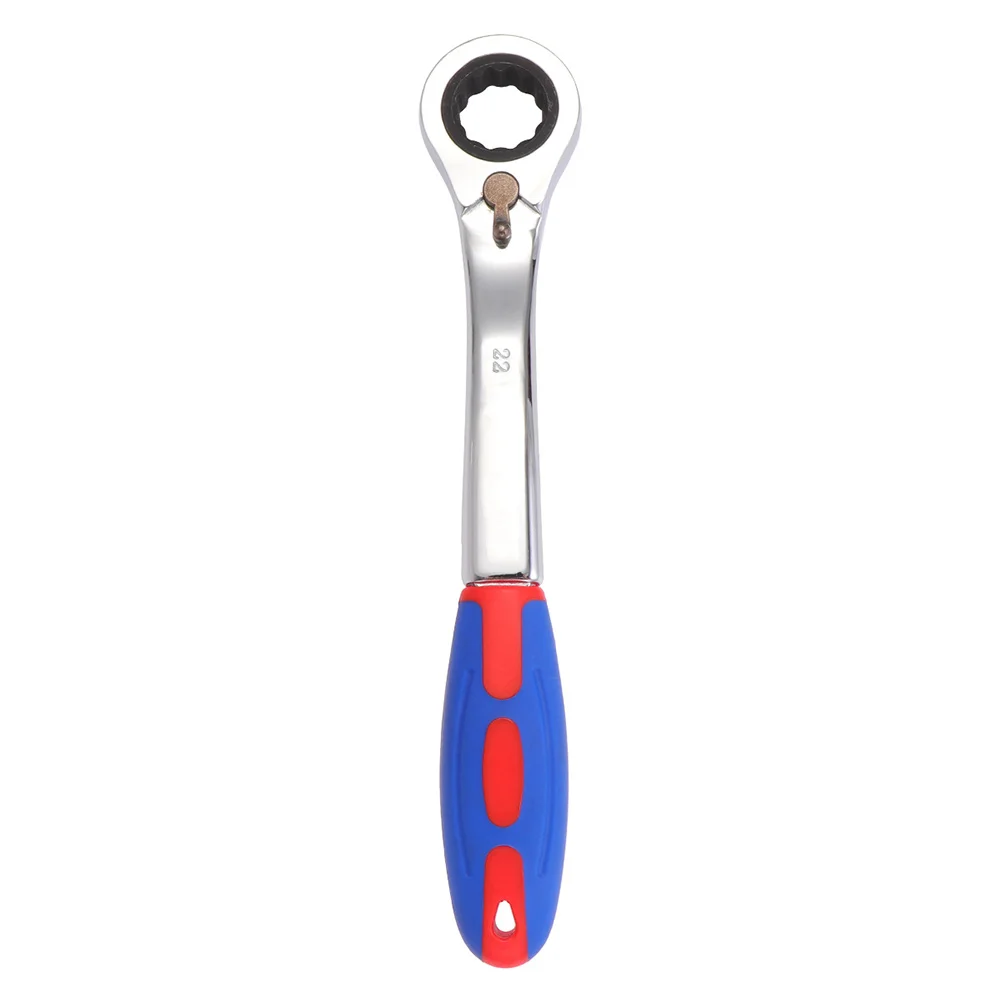 

22Mm Two-Way Ratchet Wrench Tool Quick Release Round Head Hard Steel Durable Easy Use Tight Spaces Car Emergency Home