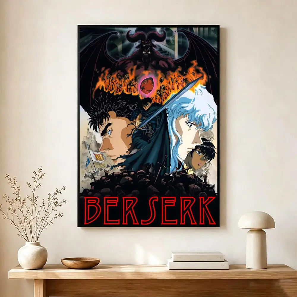 Dark Manga B-Berserk Poster Wall Art Print Decorative Mural Home Decor Gift Unframed