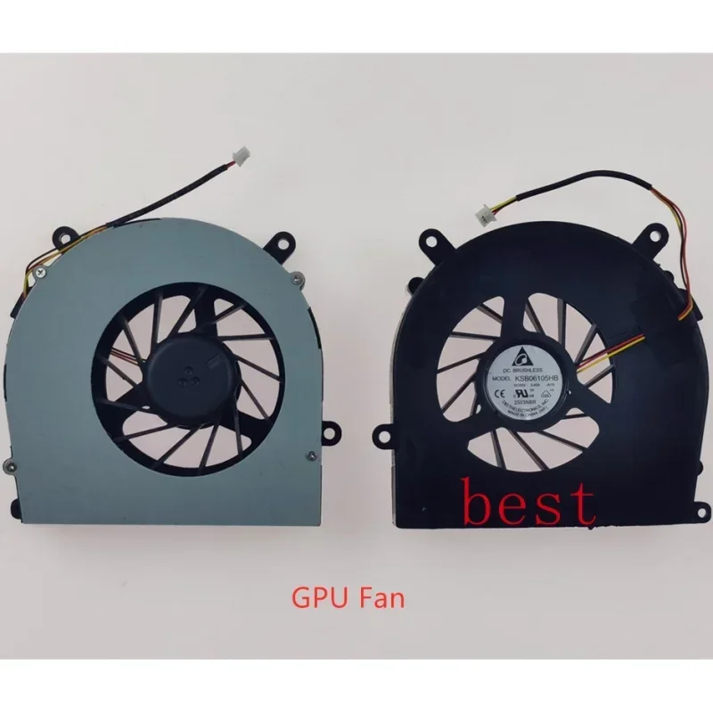 Portable CPU Cooling Fan, GPU Fan, fit for P150EM, P151HM, P157SM, P170EM, P175, P177SM-A, 6-31-X720S-101, 6-23-AX510-012, New