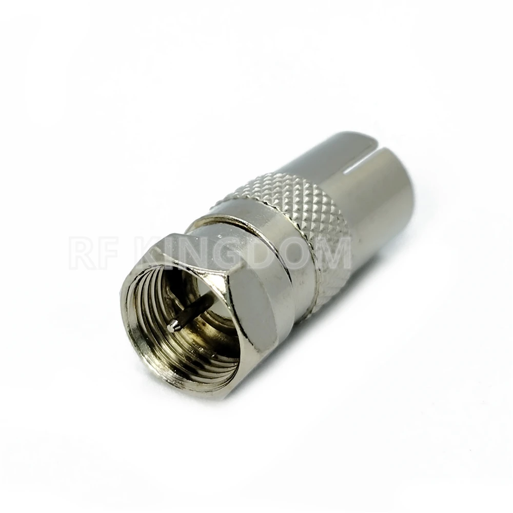 F Type Male Jack to RF Coax TV Female Plug Coaxial Antenna Connector Test Converter TV Aerial Adapter