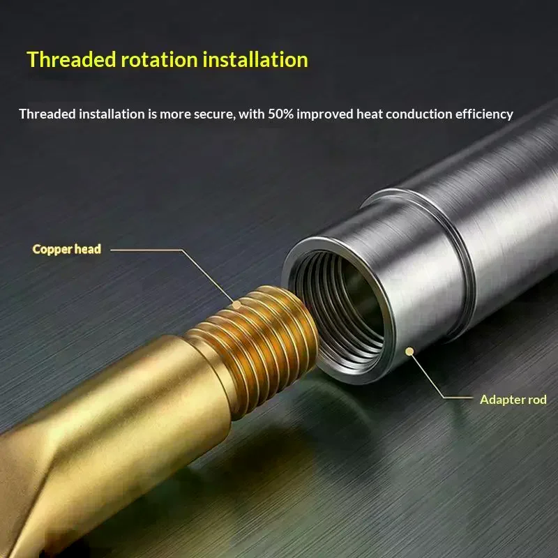 Soldering Iron Heat Press Tip With Adapter, Perfect For Precision Ironing Leather Edge Sealing And Small Craft Heat Process Min
